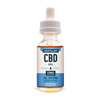 CBDistillery 500mg oil bottle