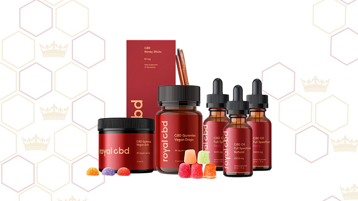 Royal CBD products line up