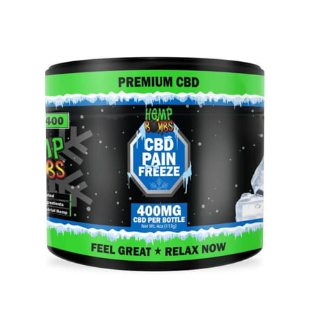 Hemp Bombs CBD topicals in white background