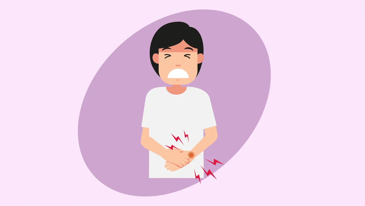 Illustration of a patient suffering from Carpal Tunnel Syndrome