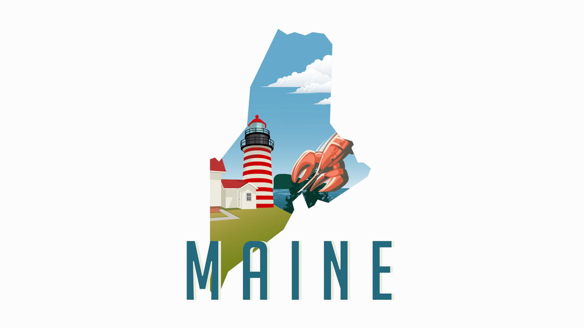 Illustration of Maine State