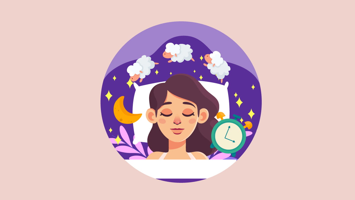 Illustration of a women sleeping