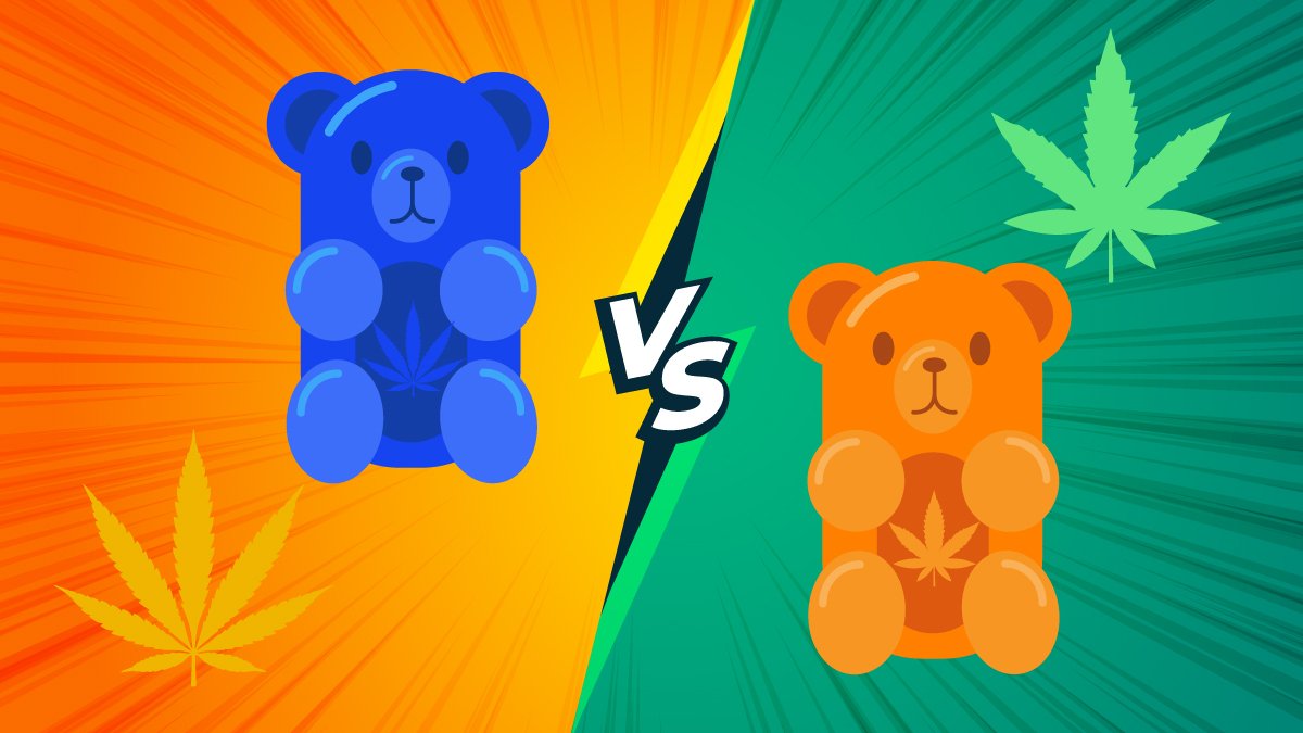 Illustration of 2 kind of gummies