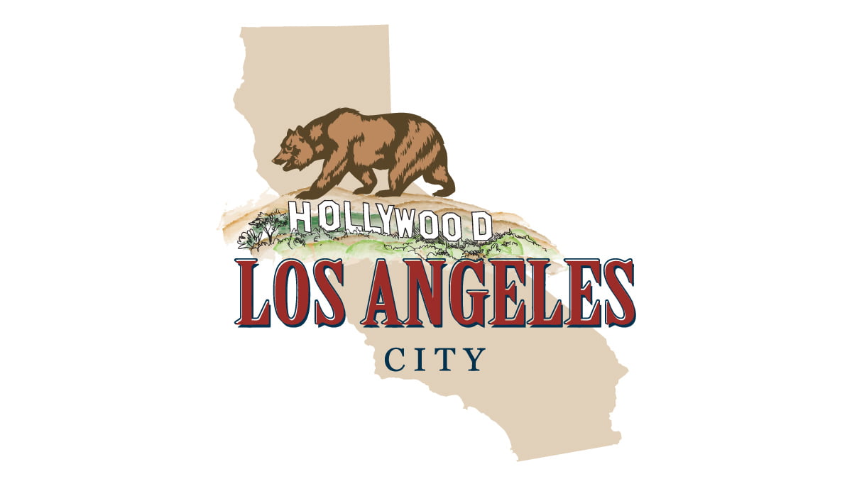 Illustration of Los Angeles - California