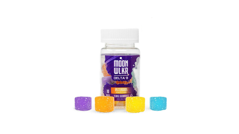 image of Moonwlkr gummies on a white baackground