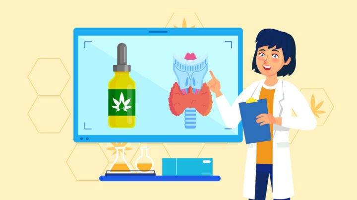 Illustration CBD Oil and Hashimoto