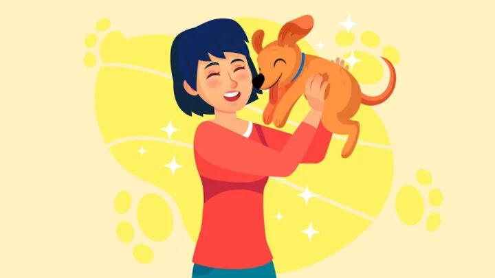 CBD Oil for Hyper Dogs Illustration