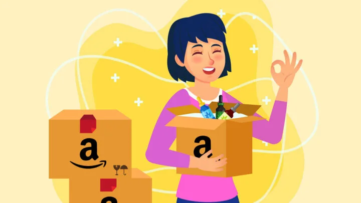 Illustration of CBD Capsules on Amazon