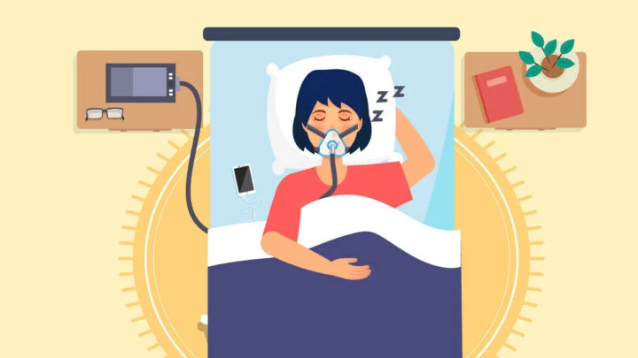 CBD Oil for Sleep Apnea Illustration