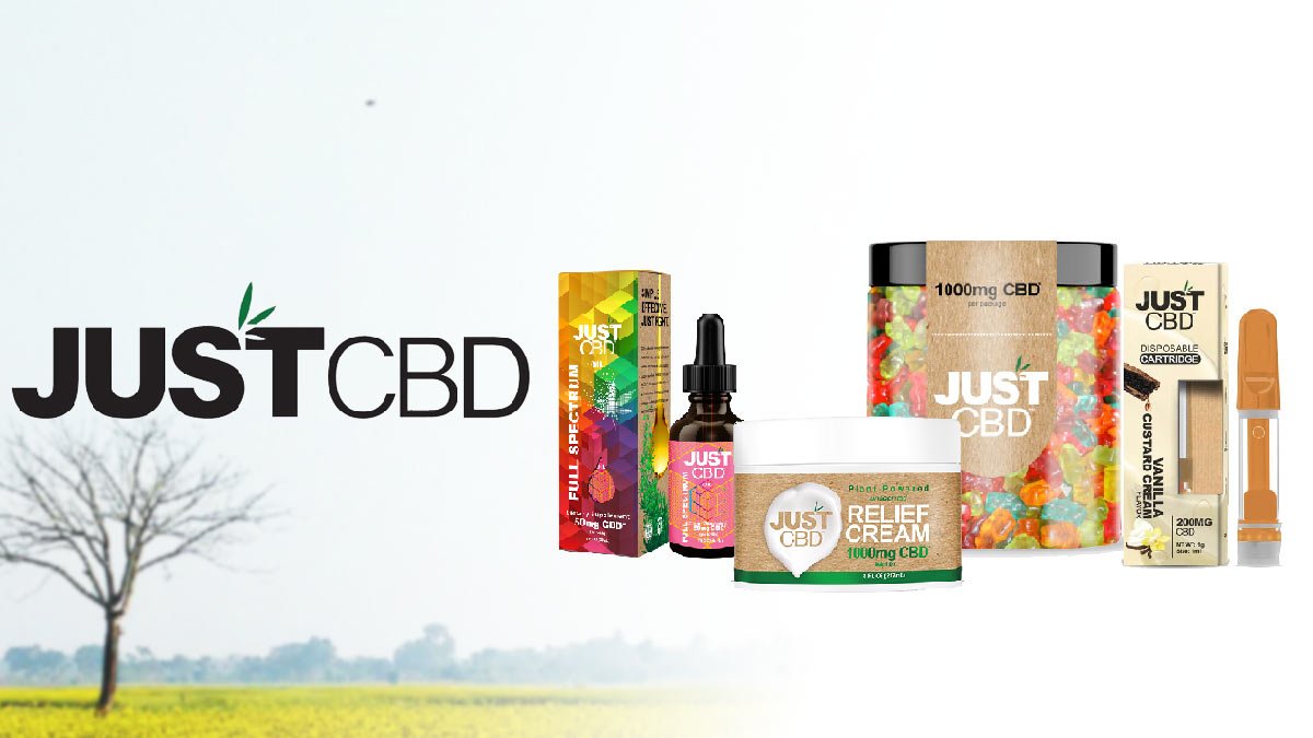JustCBD products line up