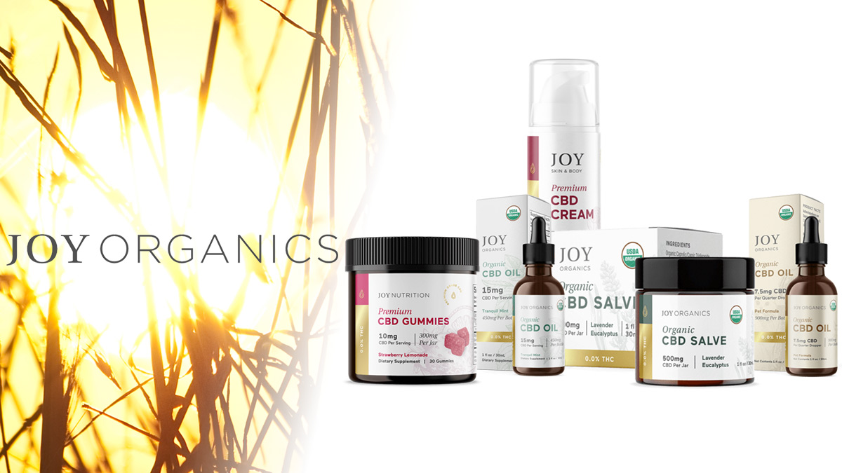 Joy Organics CBD Product Line Up