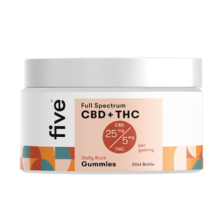 Five CBD Gummies (+THC)