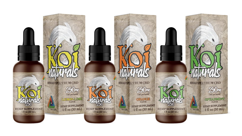 Koi Naturals CBD Tincture Products