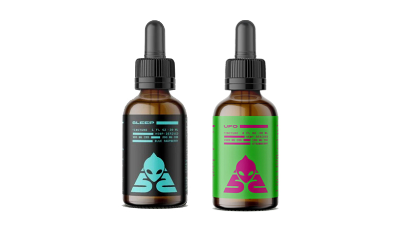 Area52 CBD Tinctures Line up