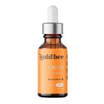 Image of Gold Bee CBD Oil in White Background