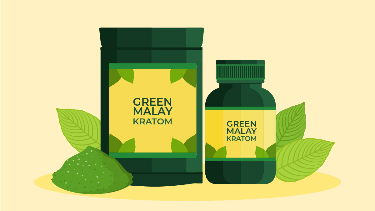 Illustration for Green Malay Kratom Strain