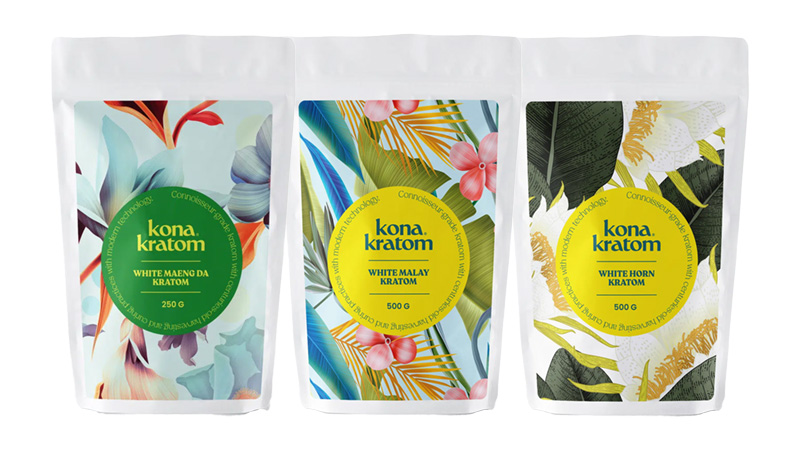 Product image of Kona Kratom White Strains Lineup