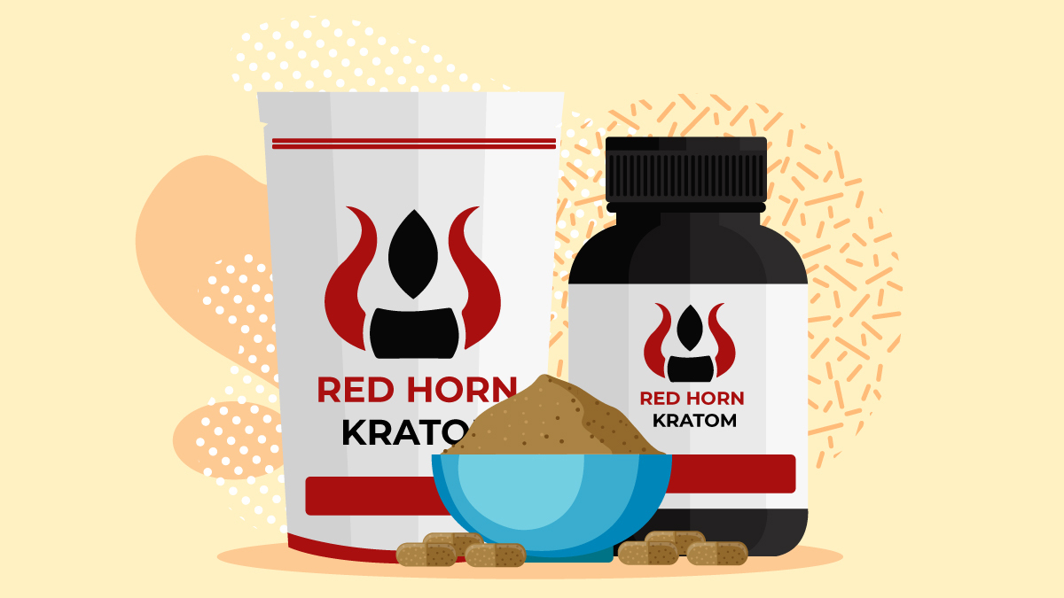 Illustration for Red Horn Kratom Strain Effects and Uses