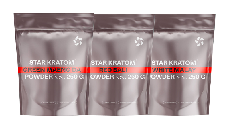 Product image of Star Kratom All Strains Color Lineup