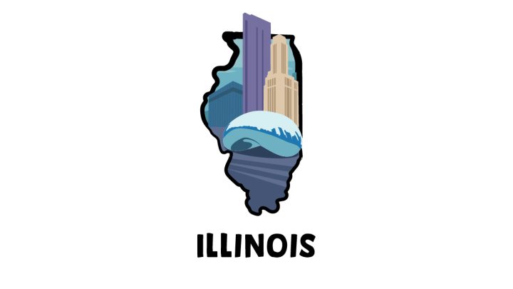 Illustration of Chicago's Cloud Gate