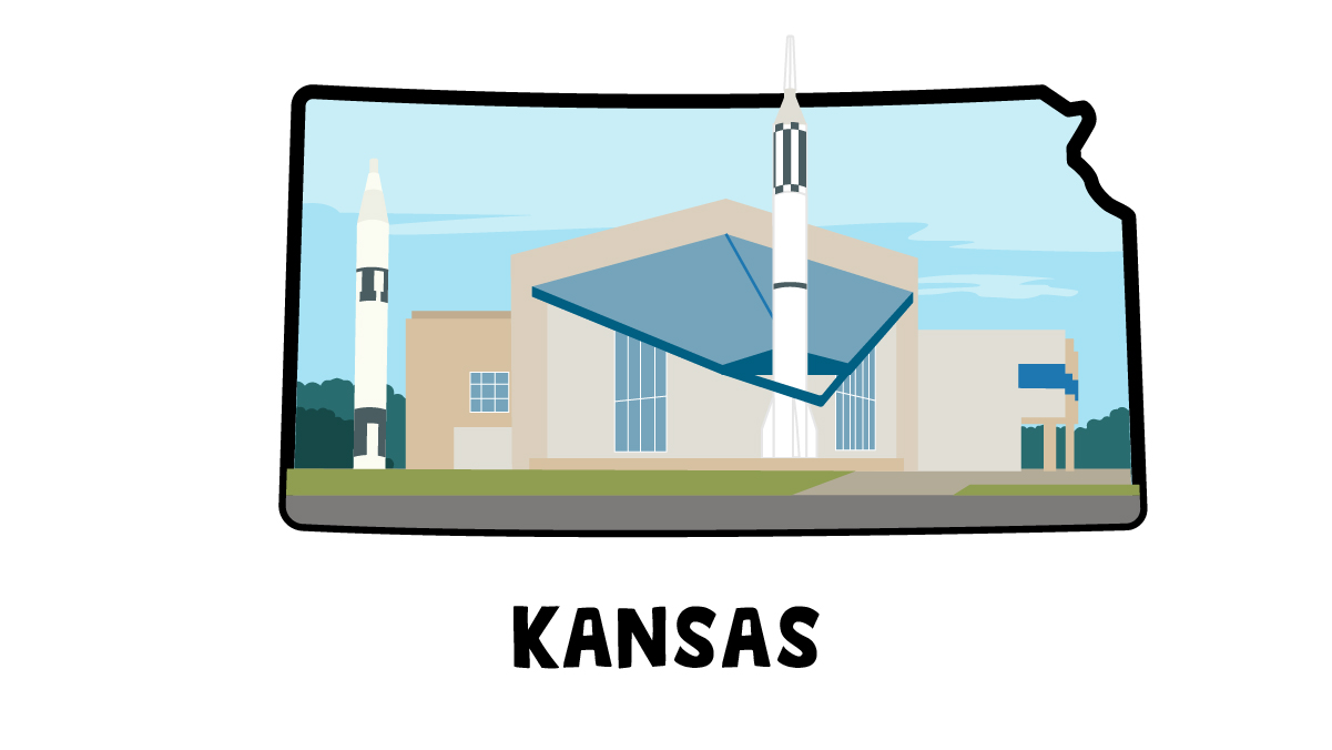 Illustration of Kansas Cosmosphere and Space Center