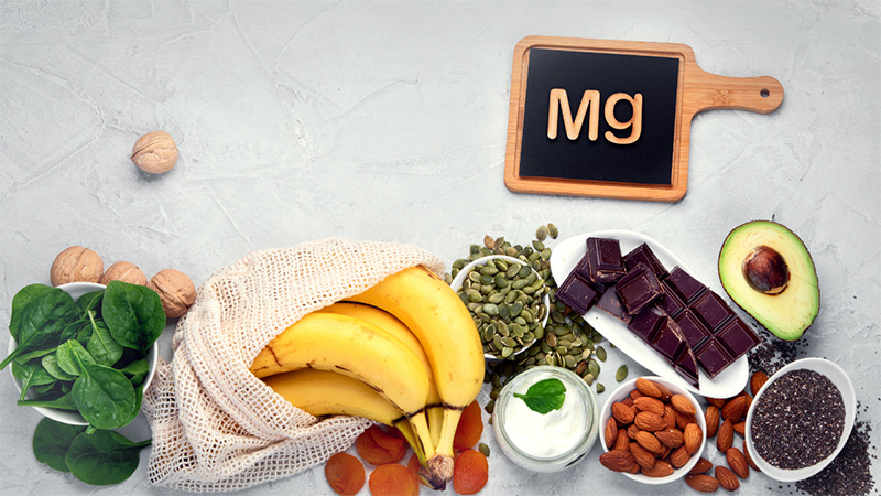 Fruits, nuts and vegetables rich in magnesium