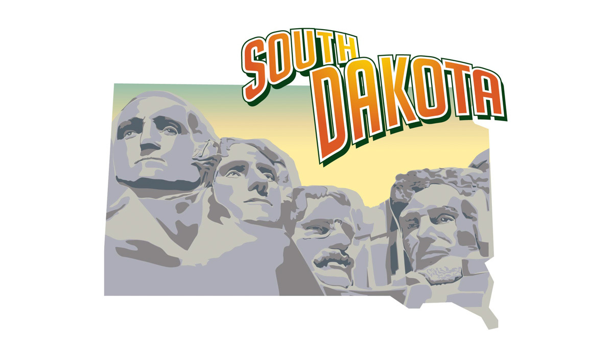 CBD oil in South Dakota Illustration