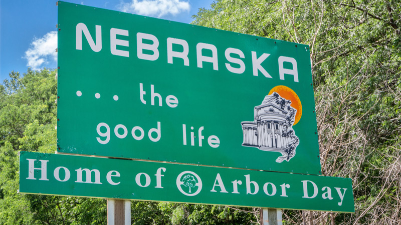 Nebraska Welcome sign